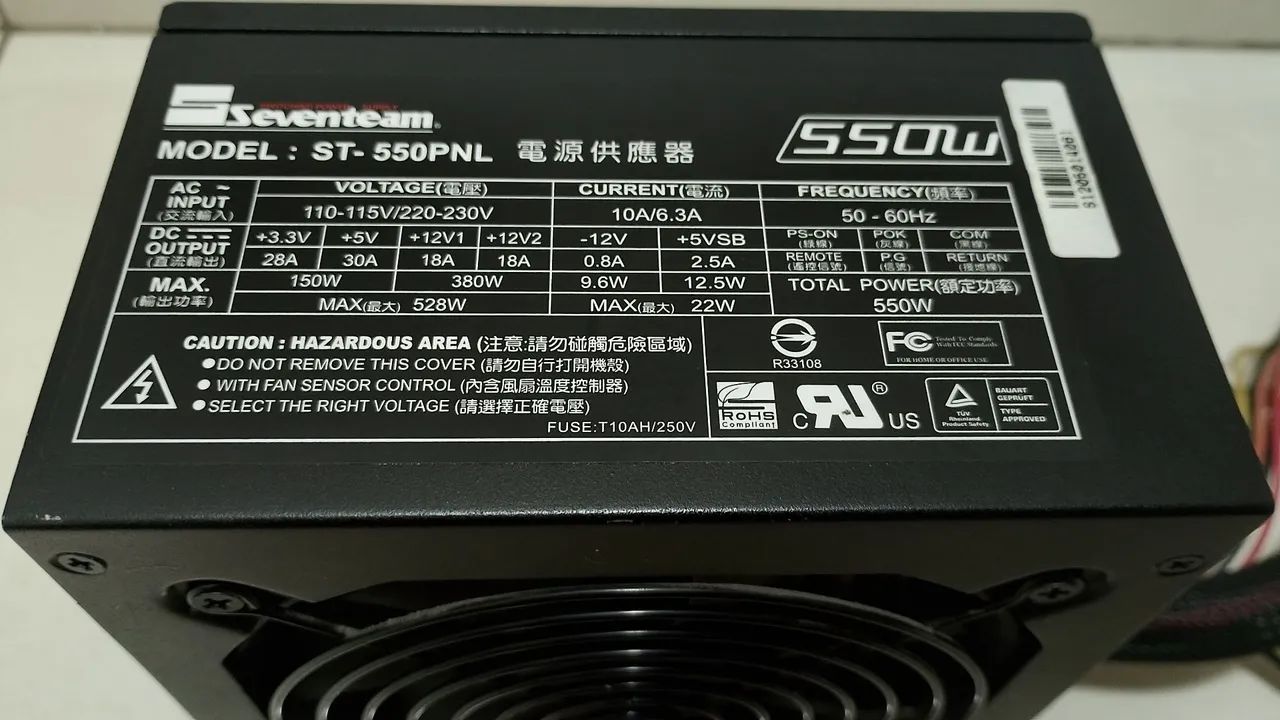 Fonte PC Gamer Seventeam 550w - Foto 4