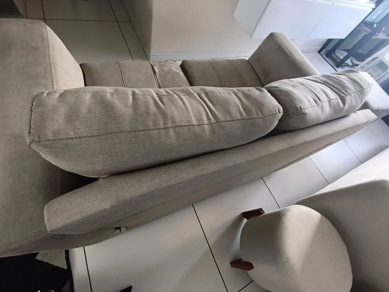 Belo Sofá de Linho 2 lugares  - Foto 5