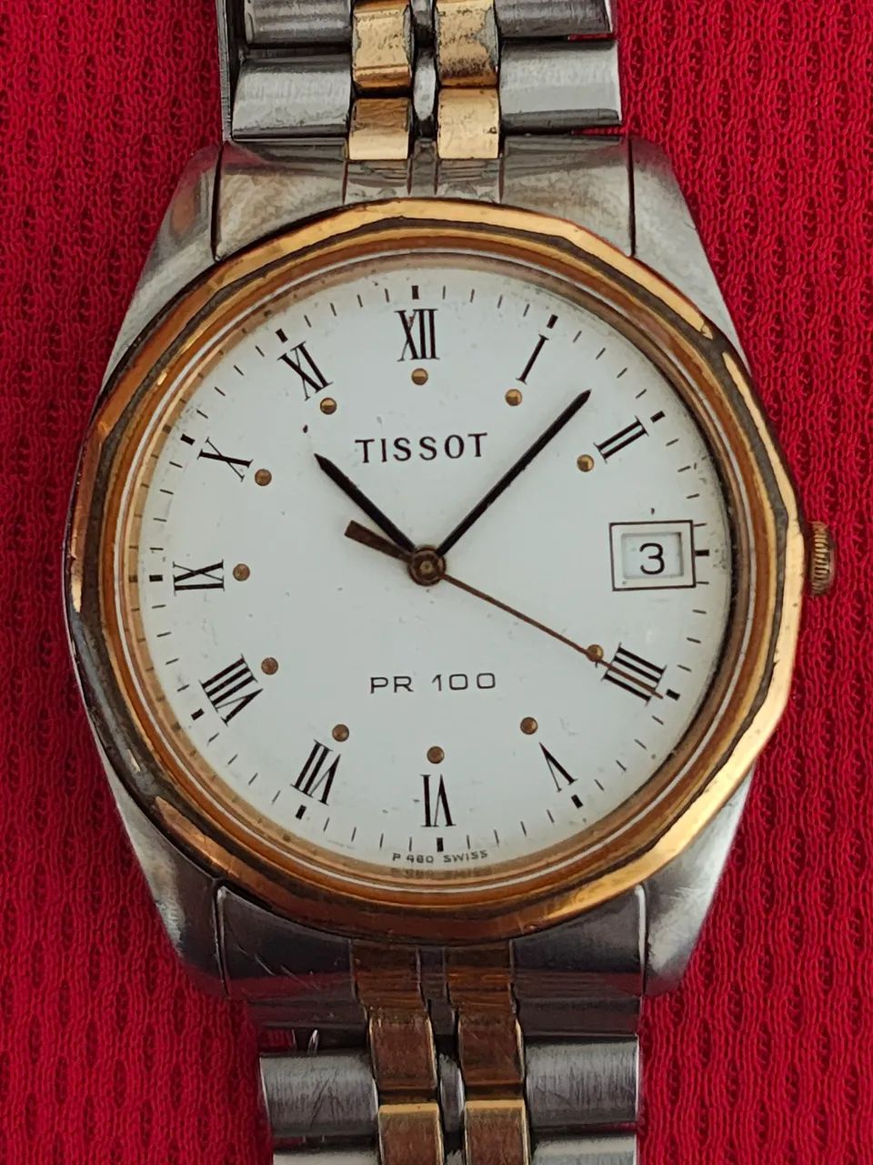 Relógio Tissot PR100 Quartz Banhado PARADO