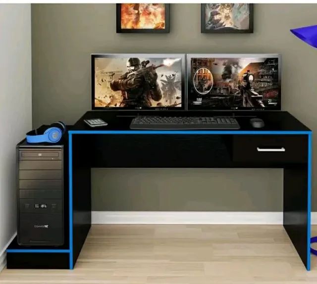 MESA GAMER AZUL , NOVA. LERRRR ANUNCIO - Foto 2