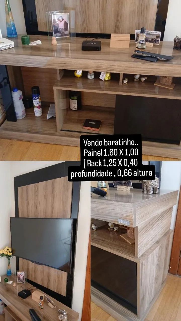 TV Stand and Wall Panel for Living Room