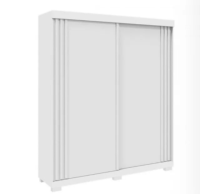 Guarda Roupa 2 Portas Vértice 180 Branco - Foto 3