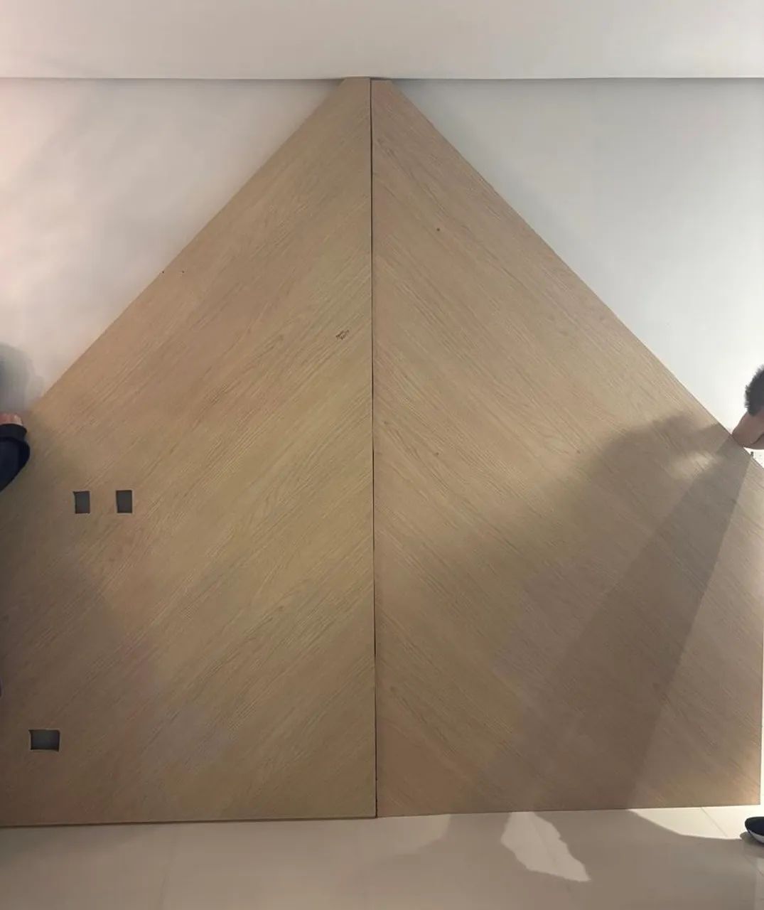 PAINEL EM MDF CARVALHO NATURAL  - 2 PEÇAS