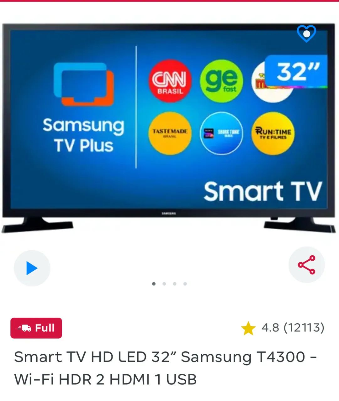 Tv Samsung HD 32 polegadas T4300 - Foto 2