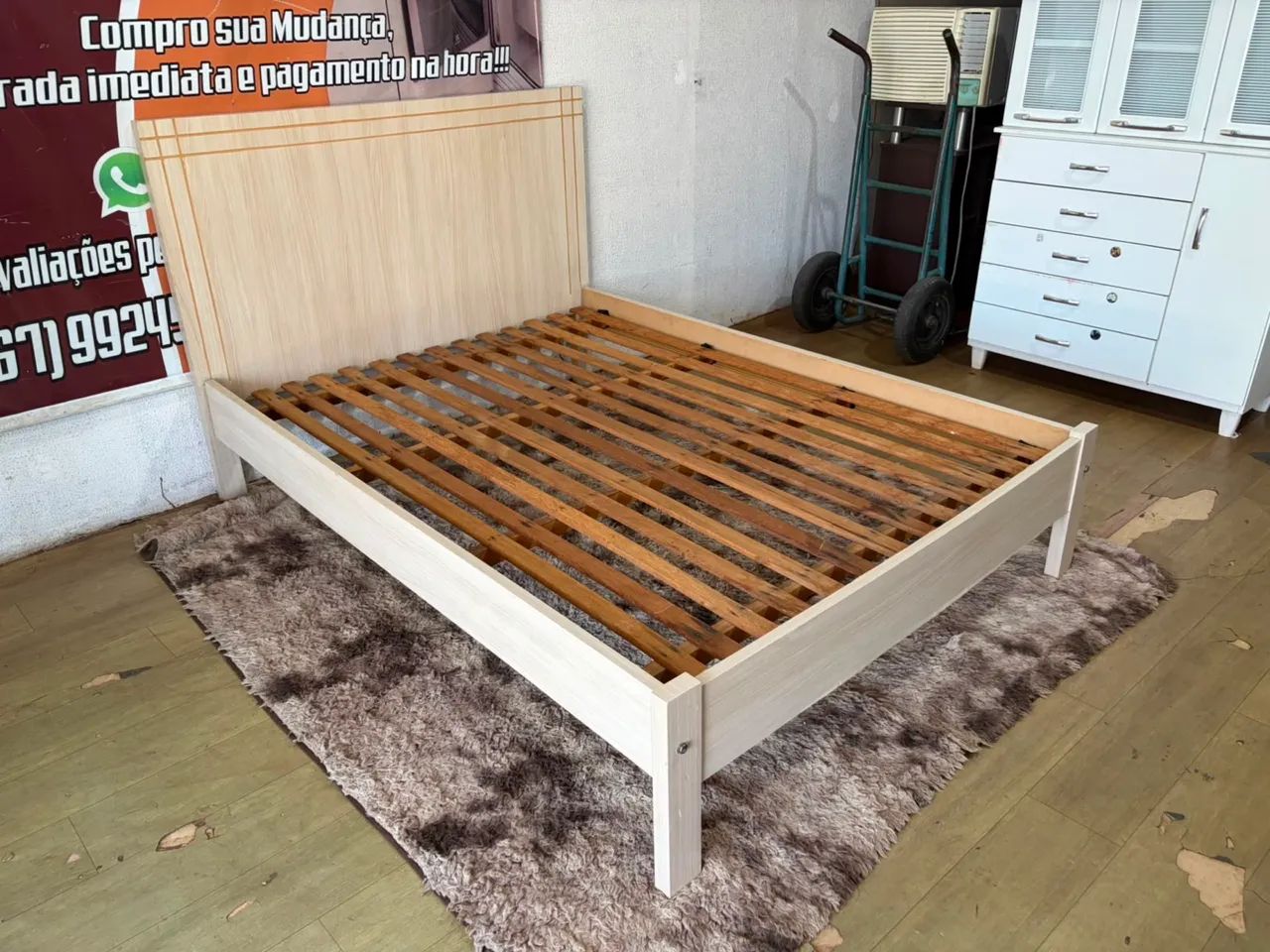 Cama casal ótima (entrego) - Foto 4