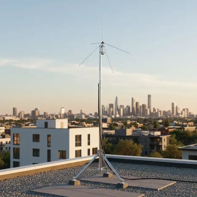 Antena Plano Terra 1/4 Vhf 2 Metros  - Foto 2