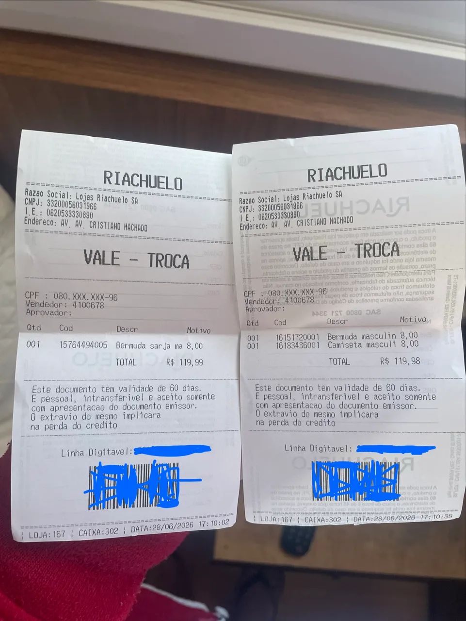 Voucher Riachuelo