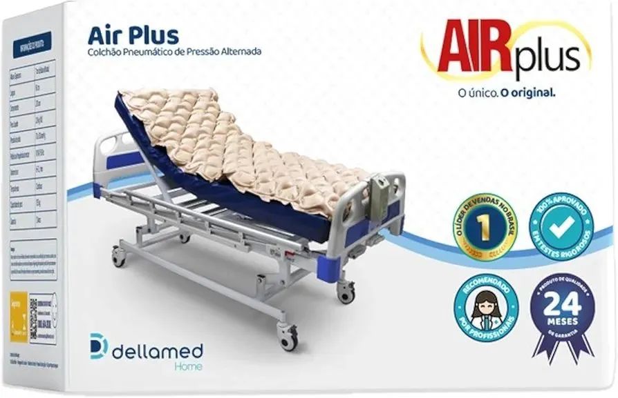 Colchão Pneumático Anti Escaras Air Plus 220v Dellamed