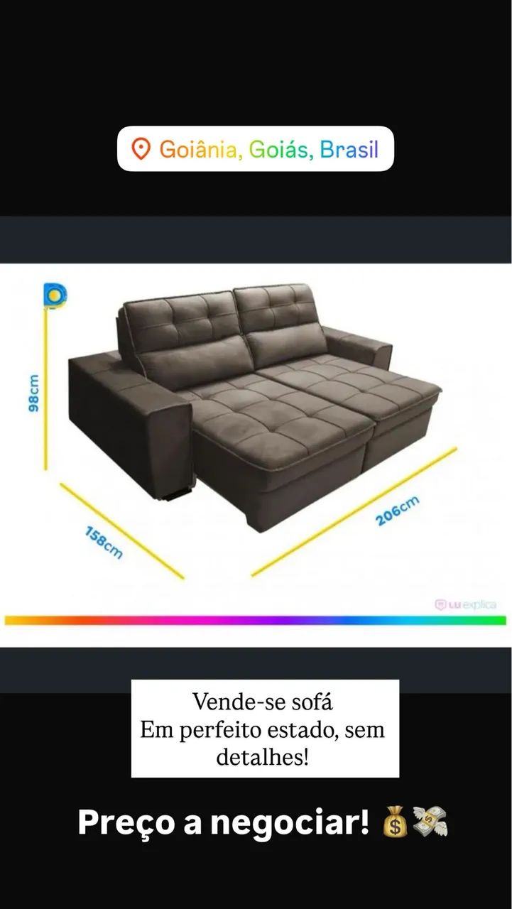 SOFÁ COM POUCOS MESES DE USO