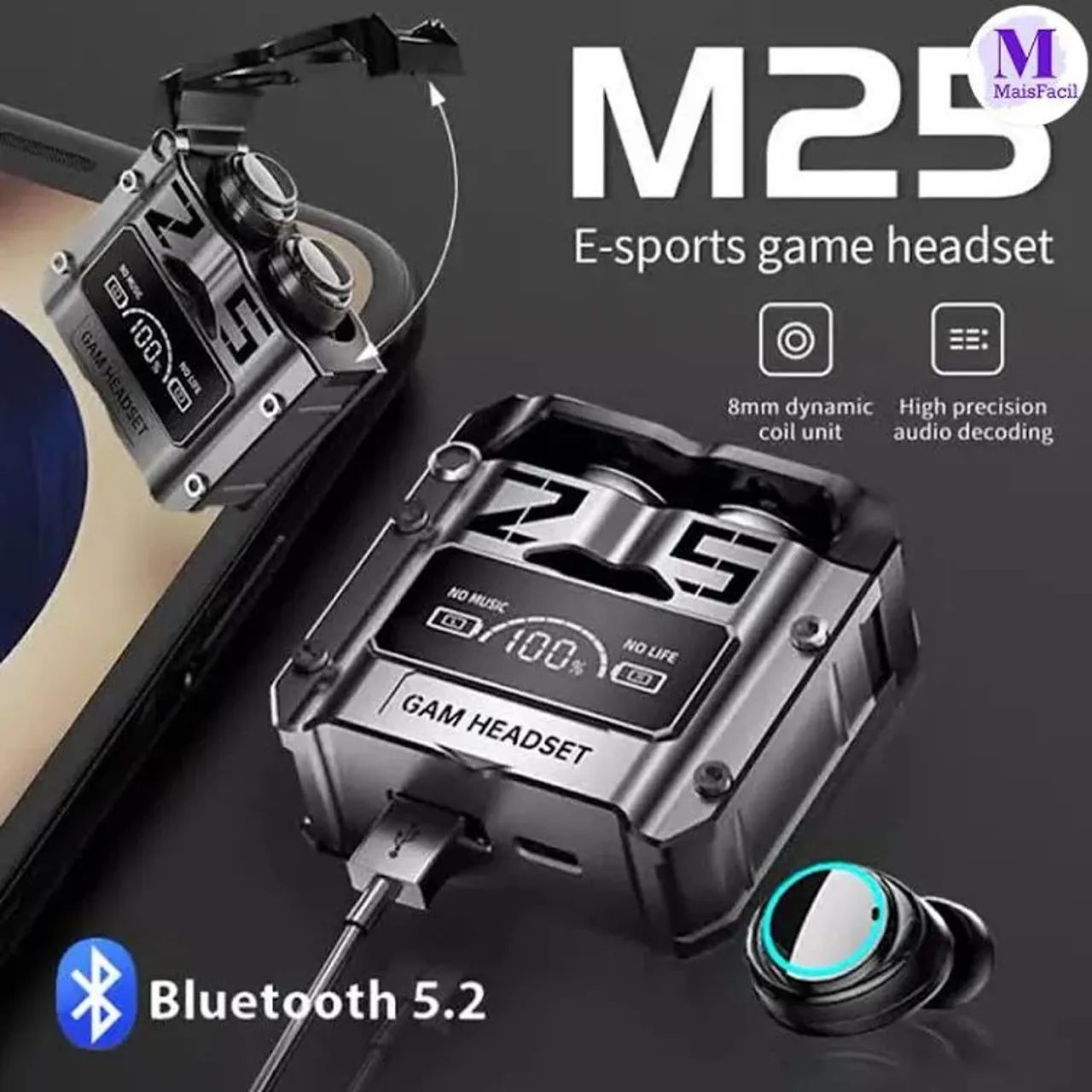 Fone bluetooth M25 - LACRADO  - Foto 3
