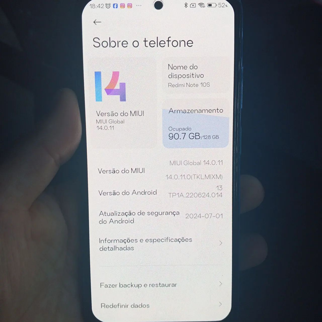 Celular Redmi 10s 6 RAM 128 GB