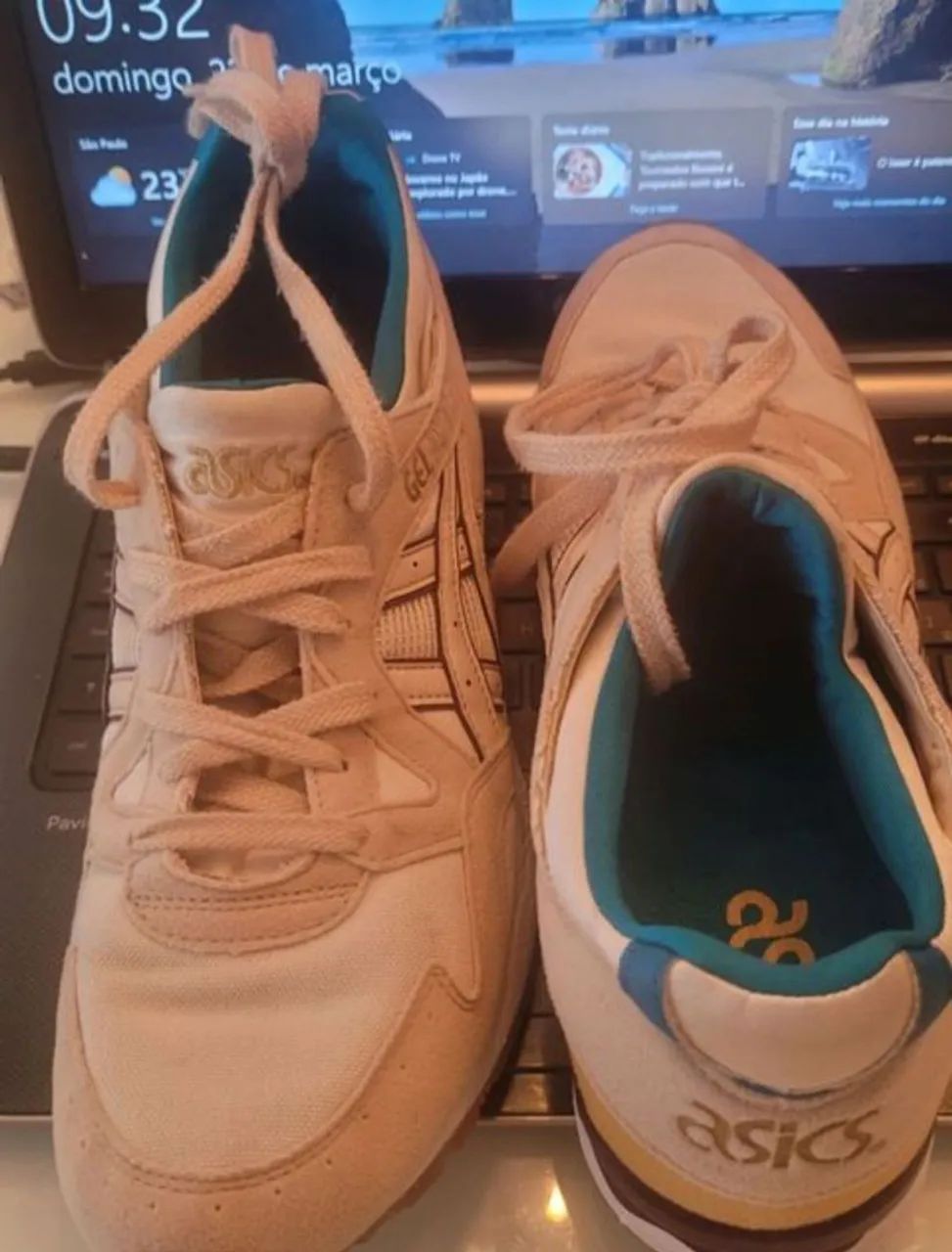 tênis asics gel-lyte v bege -  40 - Foto 4