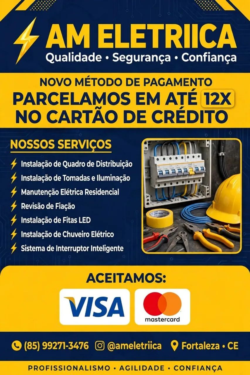Eletricista residencial e Predial<br>