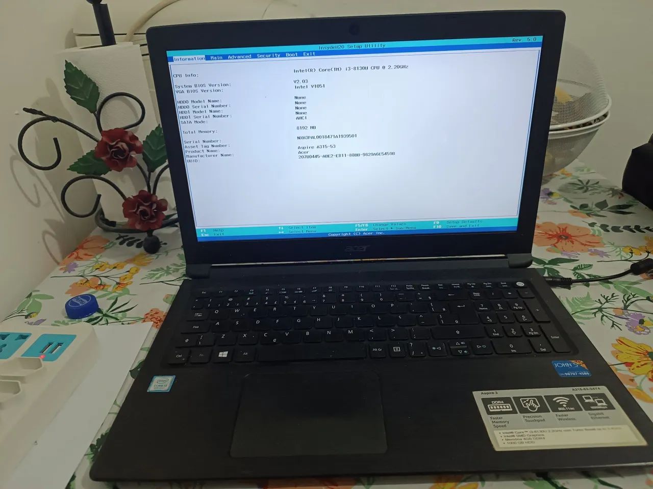 Notebook Acer Core i3 sem Hd 