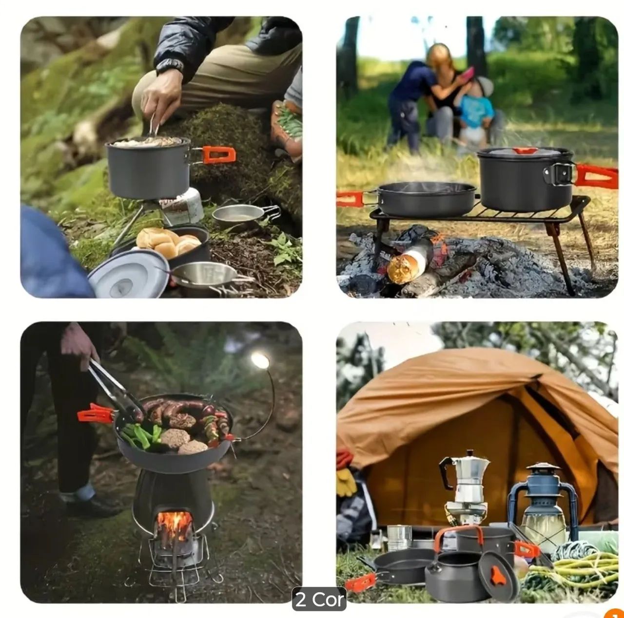 Jogo de panelas de Camping WestbTuner 3 pçs - Foto 5
