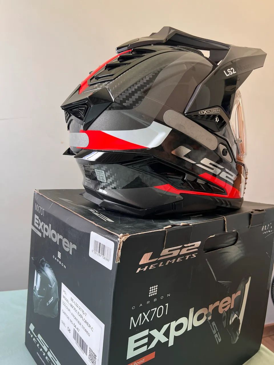 Capacete LS2 MX701 EXPLORER CARBON