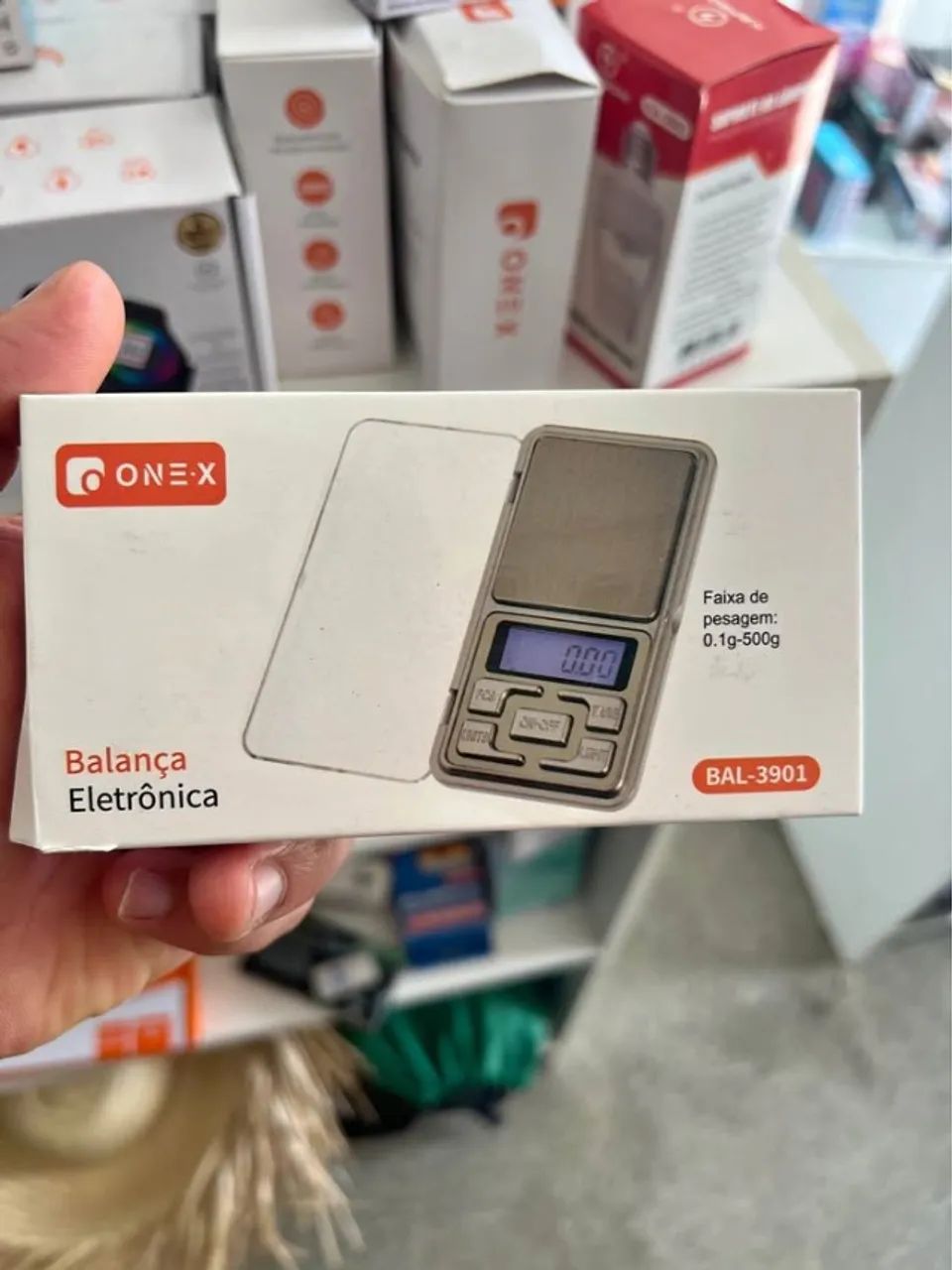 Balança de precisão.