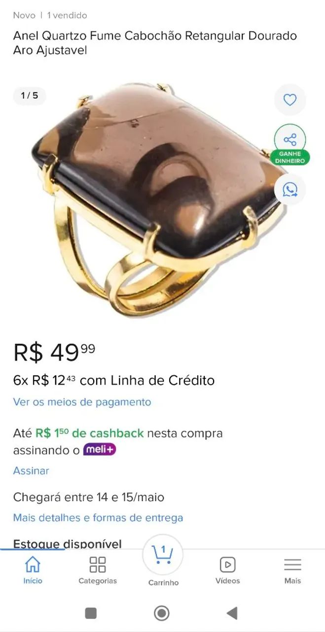 Anéis Pedras várias Cores e pedra diferenciada - Foto 4