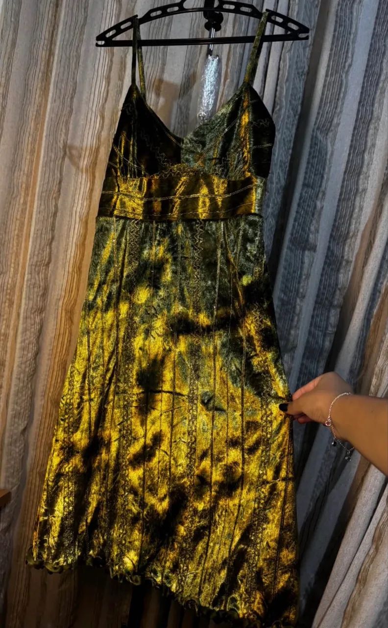 Vestido verde veludo  - Foto 2
