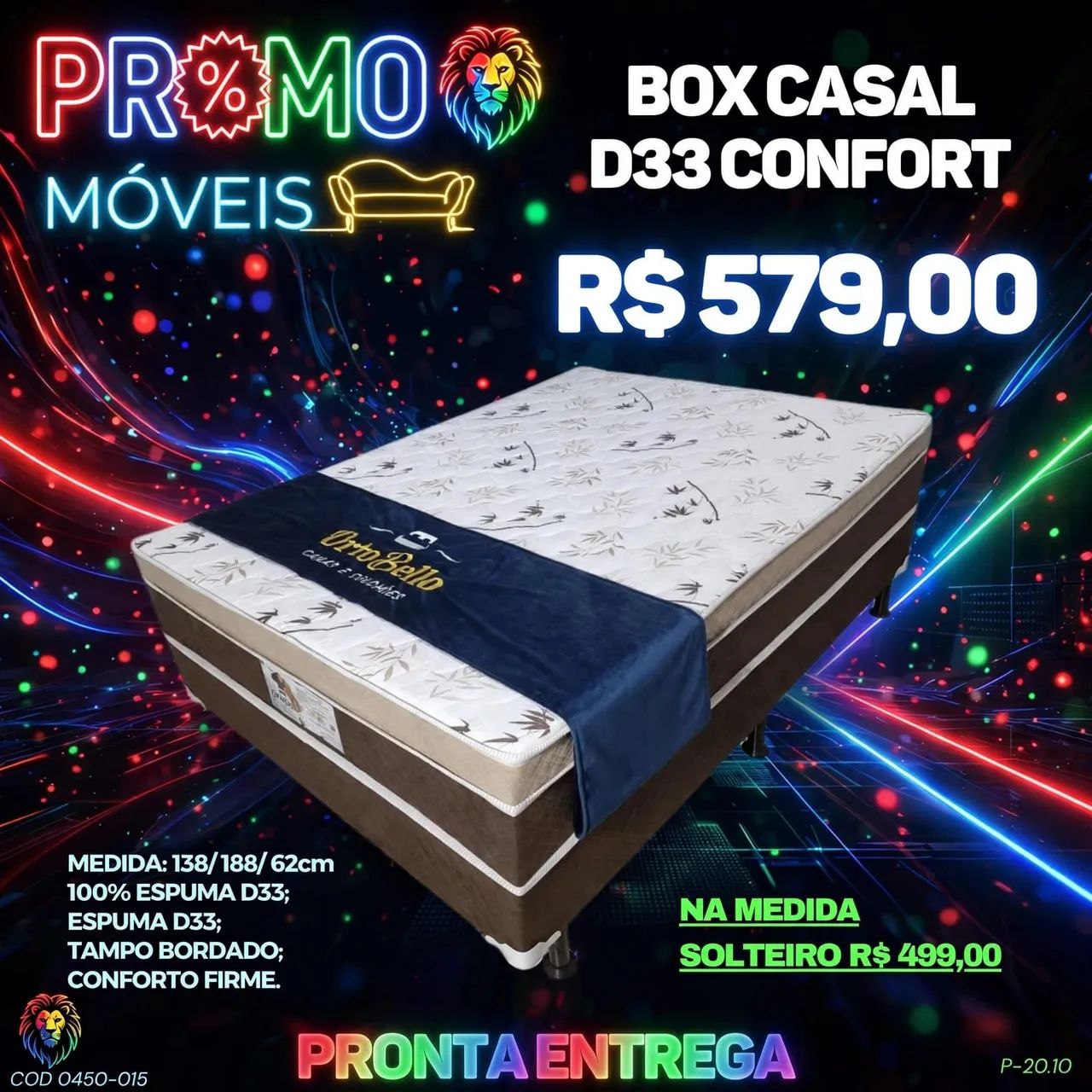 Cama casal D33 confort