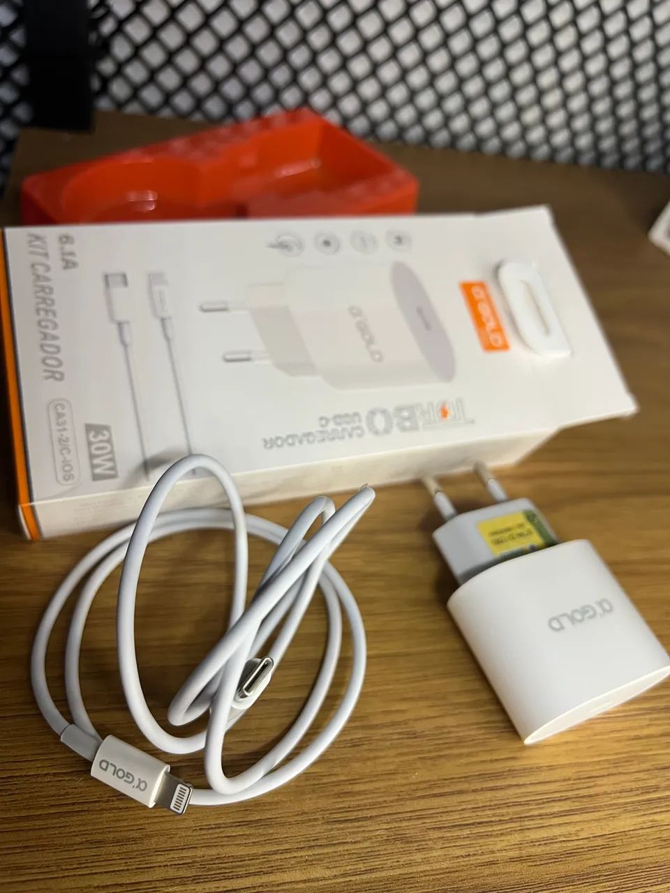 Carregador Iphone Turbo 30W + Cabo USB-C Lightning 