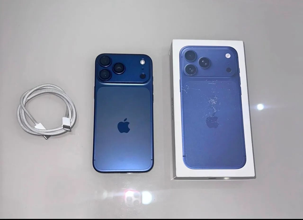 IPHONE 17 PRO MAX 256GB DEEP BLUE AZUL TROCO PELO IPHONE 17 PRO  - Foto 5