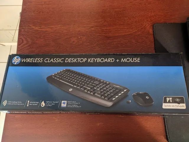 Kit teclado e mouse sem fio