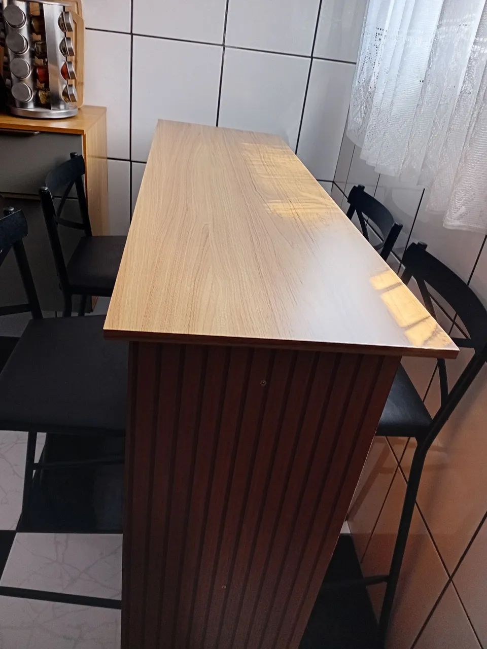 Balcão  4 banqueta  deferro - Foto 3