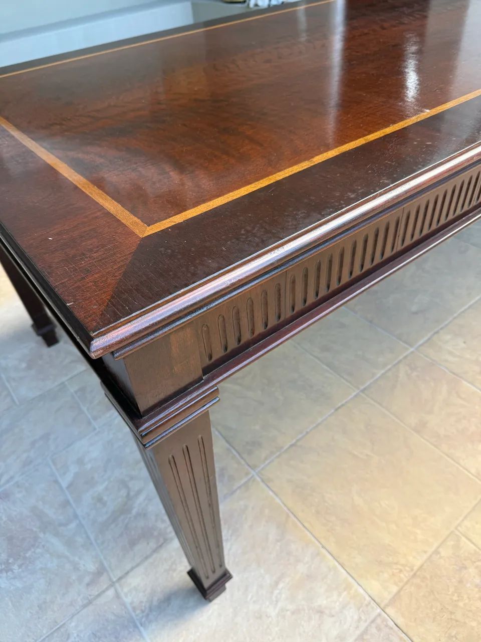 Mesa de jantar 10 lugares madeira maciça - Foto 5