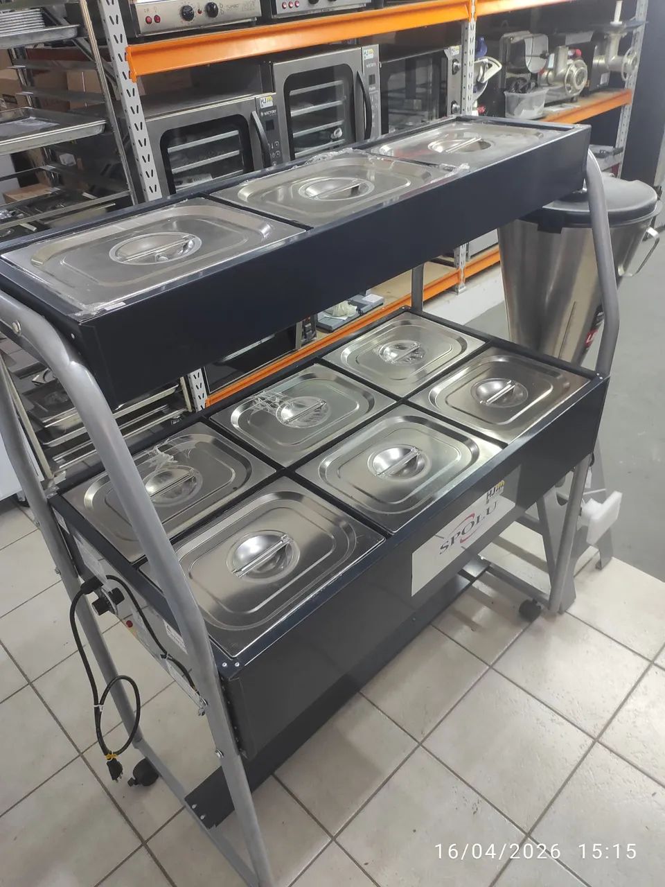 Bh buffet para restaurante combinado com pista fria gelo gel 
