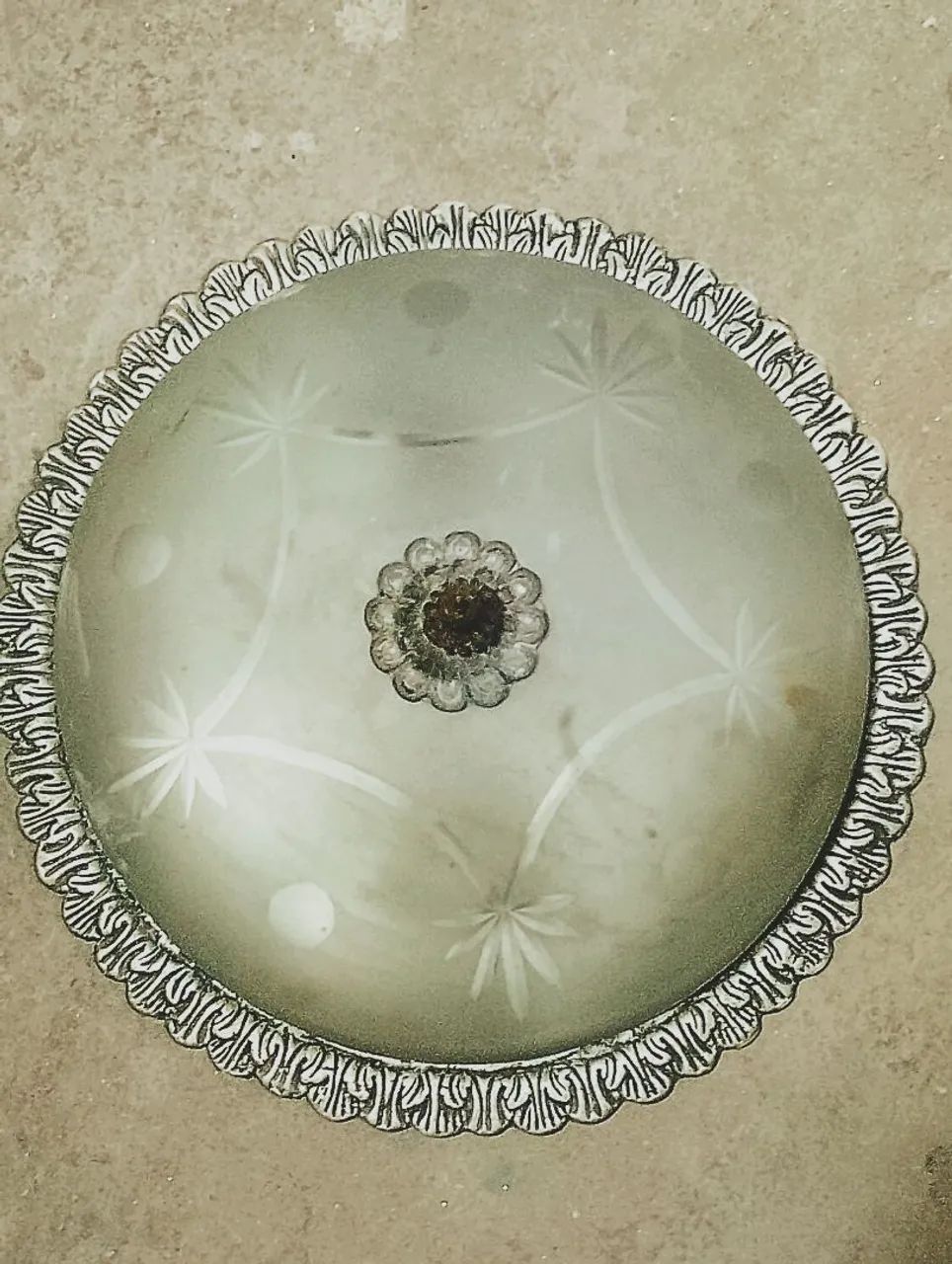 Lustre de vidro antigo peça vintage  - Foto 5