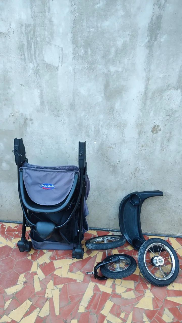 Conjunto completo de carrinho de bebê + bebê conforto  - Foto 5