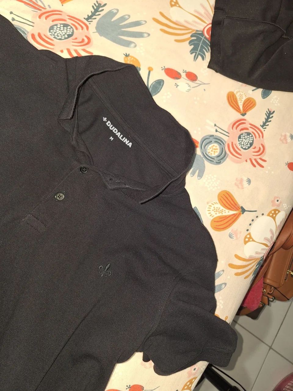 Camisa polo dudalina preta - Foto 3