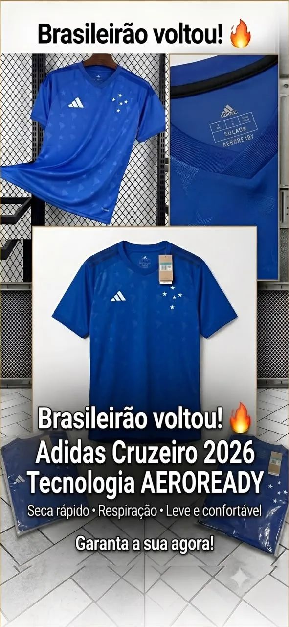 CAMISAS DO CRUZEIRO E ATLÉTICO 2026 DISPONÍVEIS! - Foto 2