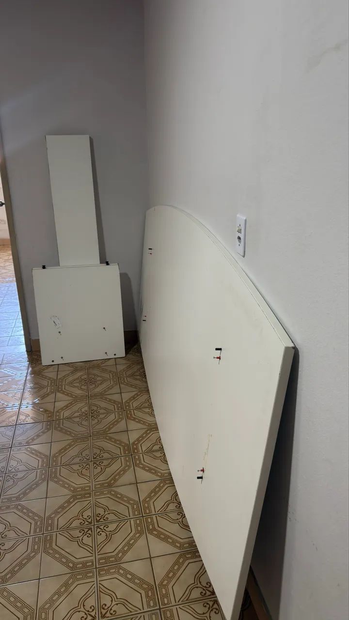 Mesa Grande (2,45m) - MDF Branca - Oportunidade! - Foto 2