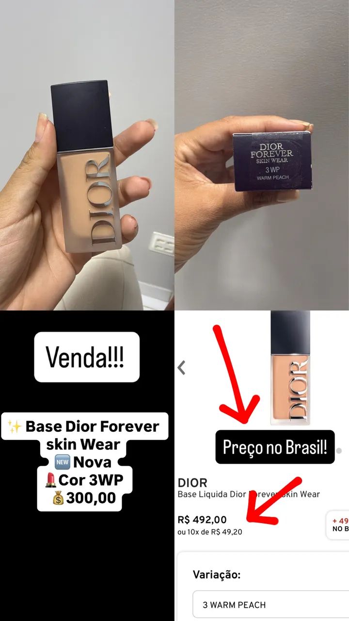 Base dior forever skin wear 