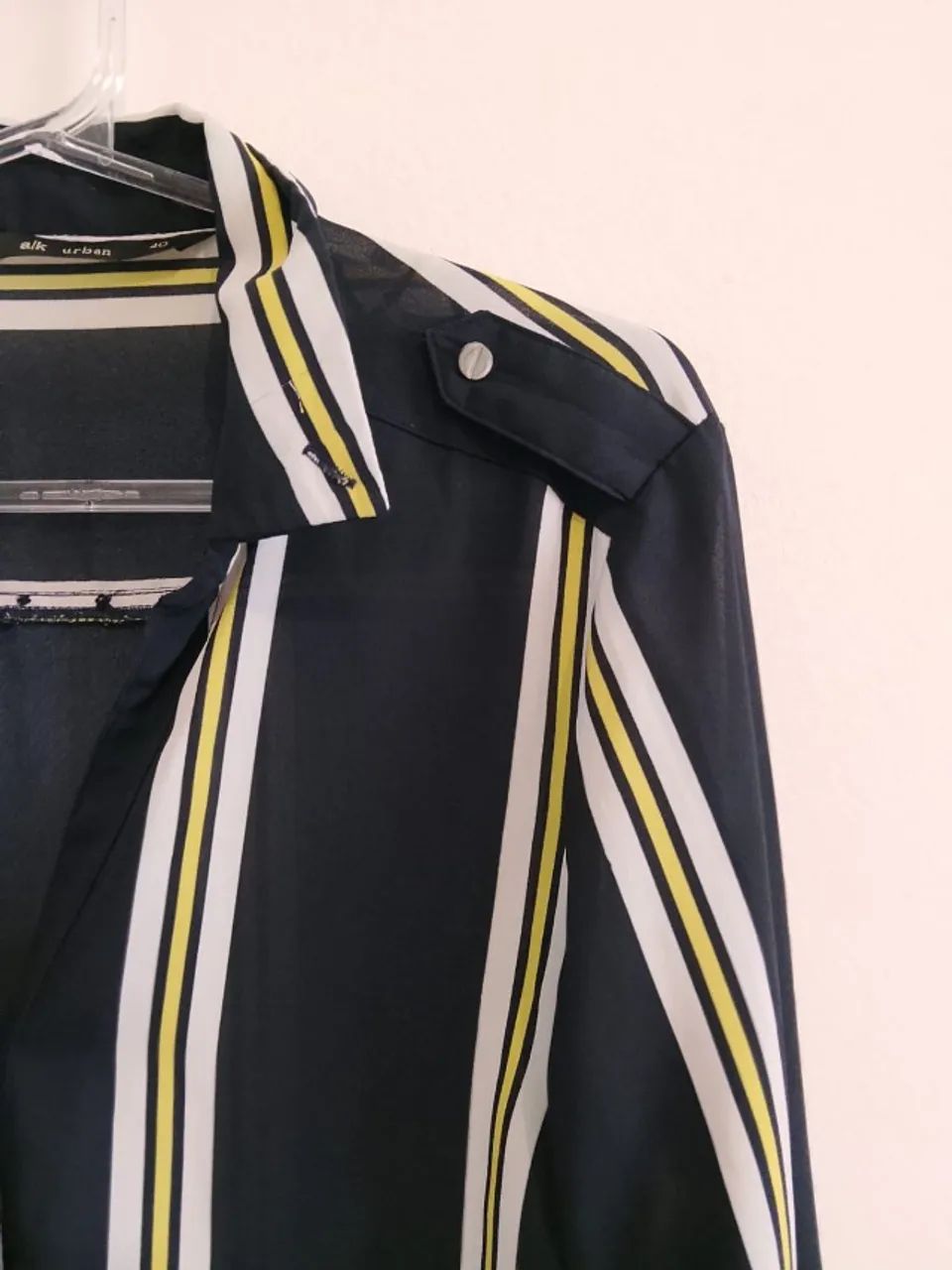 Camisa Listrada Viscose - Foto 3