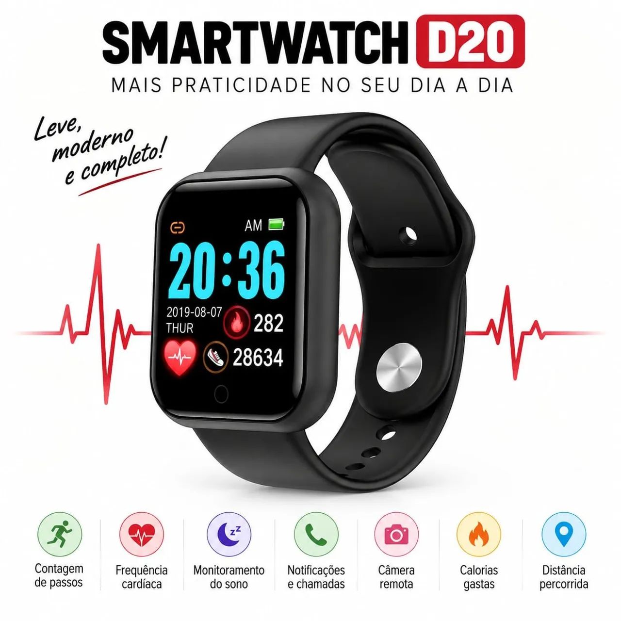 Smartwatch D20 - Foto 3