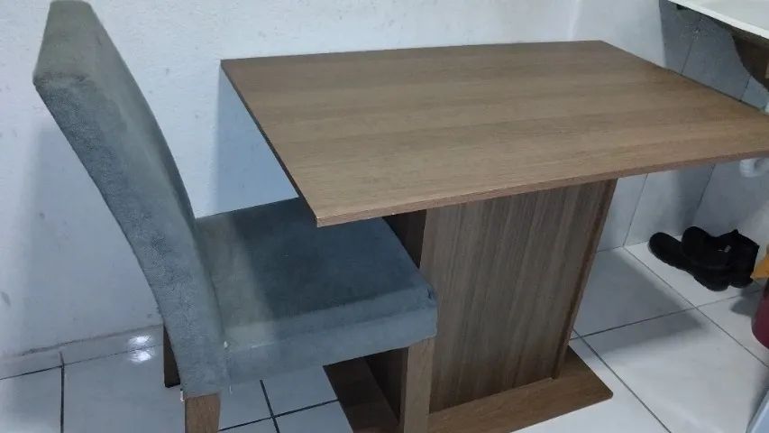 Mesa de jantar quadrado 1 cadeira  - Foto 2