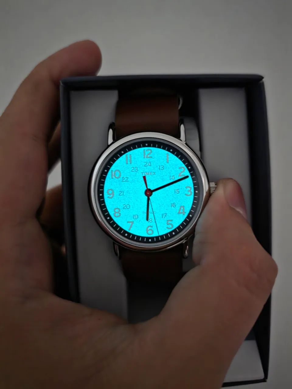 Relógio Timex Weekender 38 mm Pulseira de Couro - Foto 3