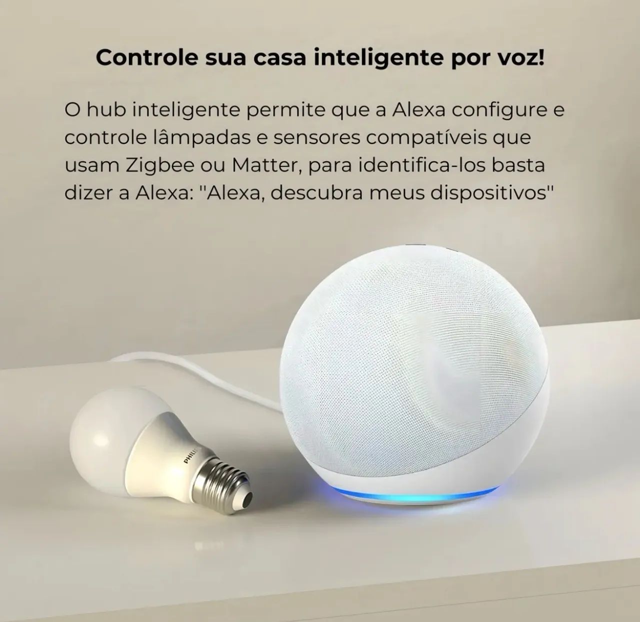 Alexa Echo Dot 5ª Geração Branco Amazon - Foto 3