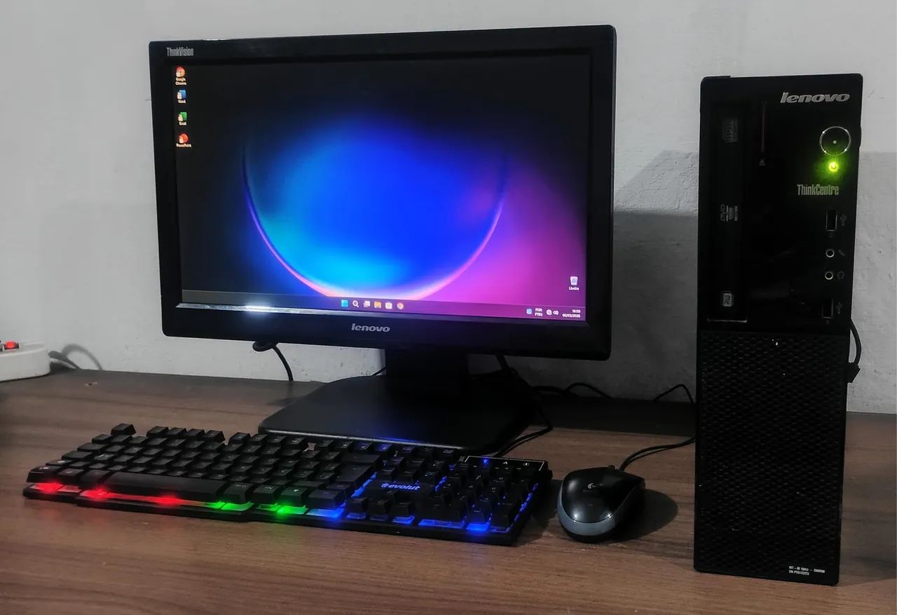ThinkCentre - I3 4th- SSD/HD + Monitor + Mouse/teclado