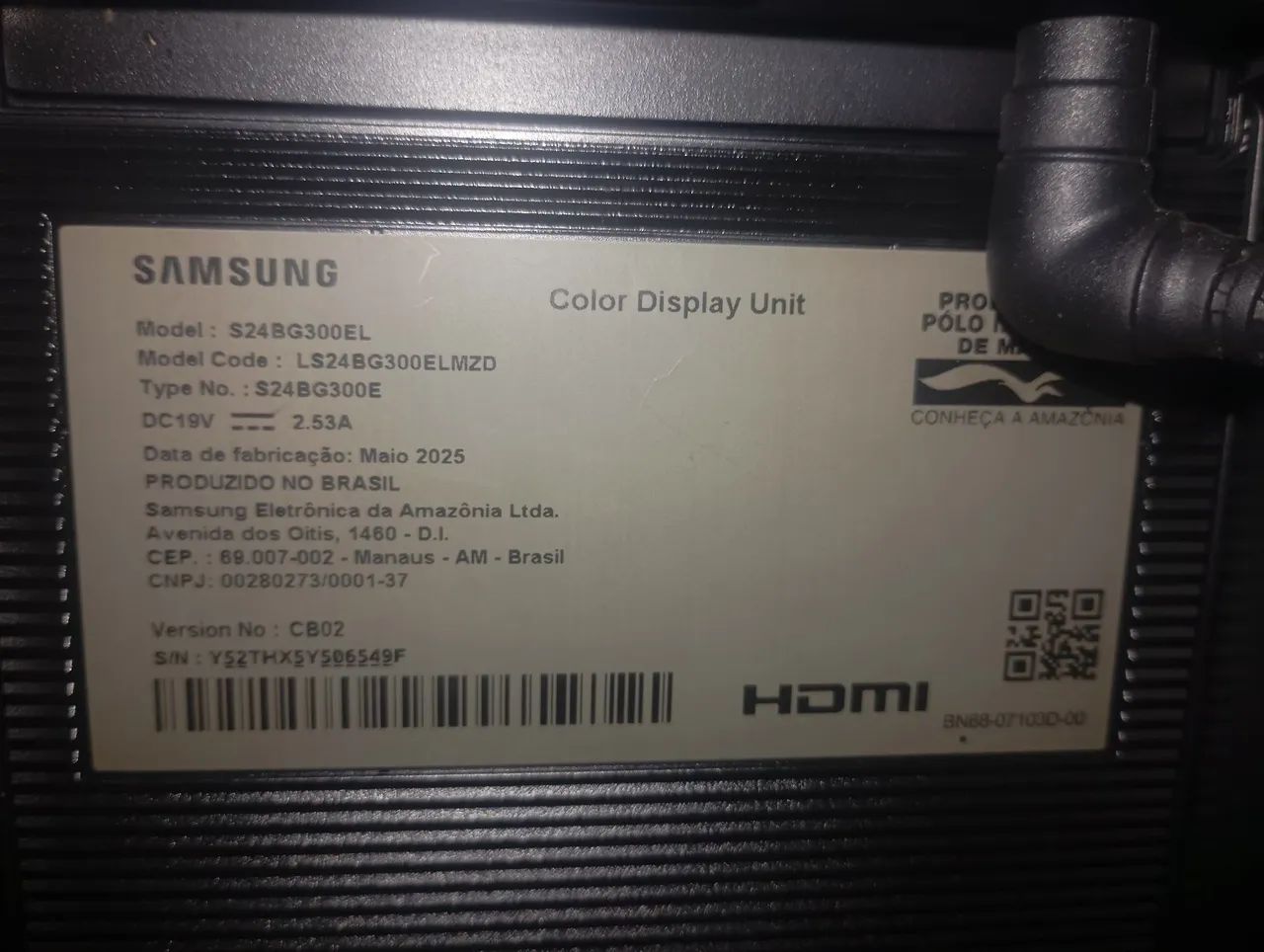 Monitor 144hz Samsung Odissey G30 - 24 Polegadas  - Foto 3