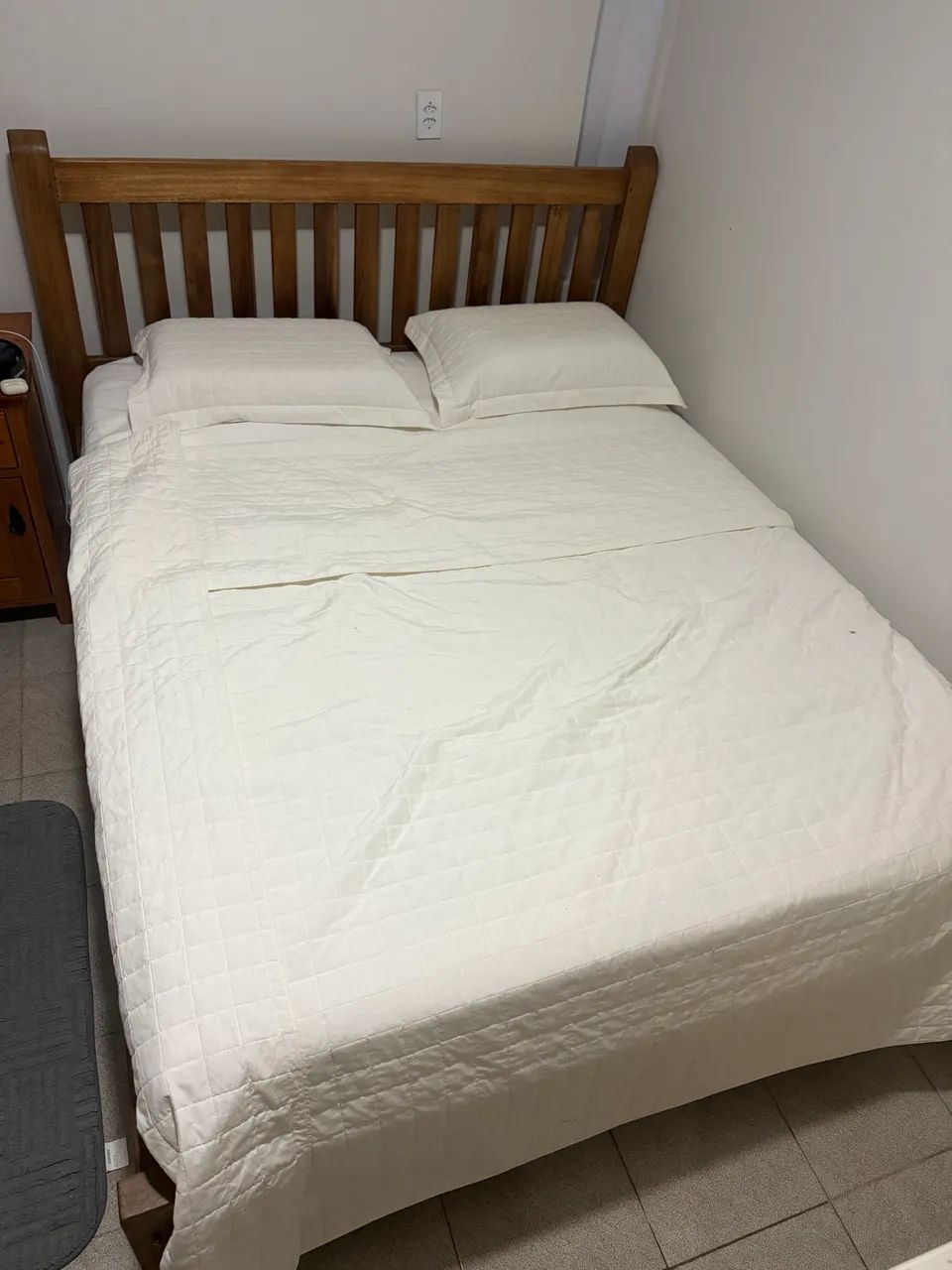 Cama de madeira de demolição  - Foto 2