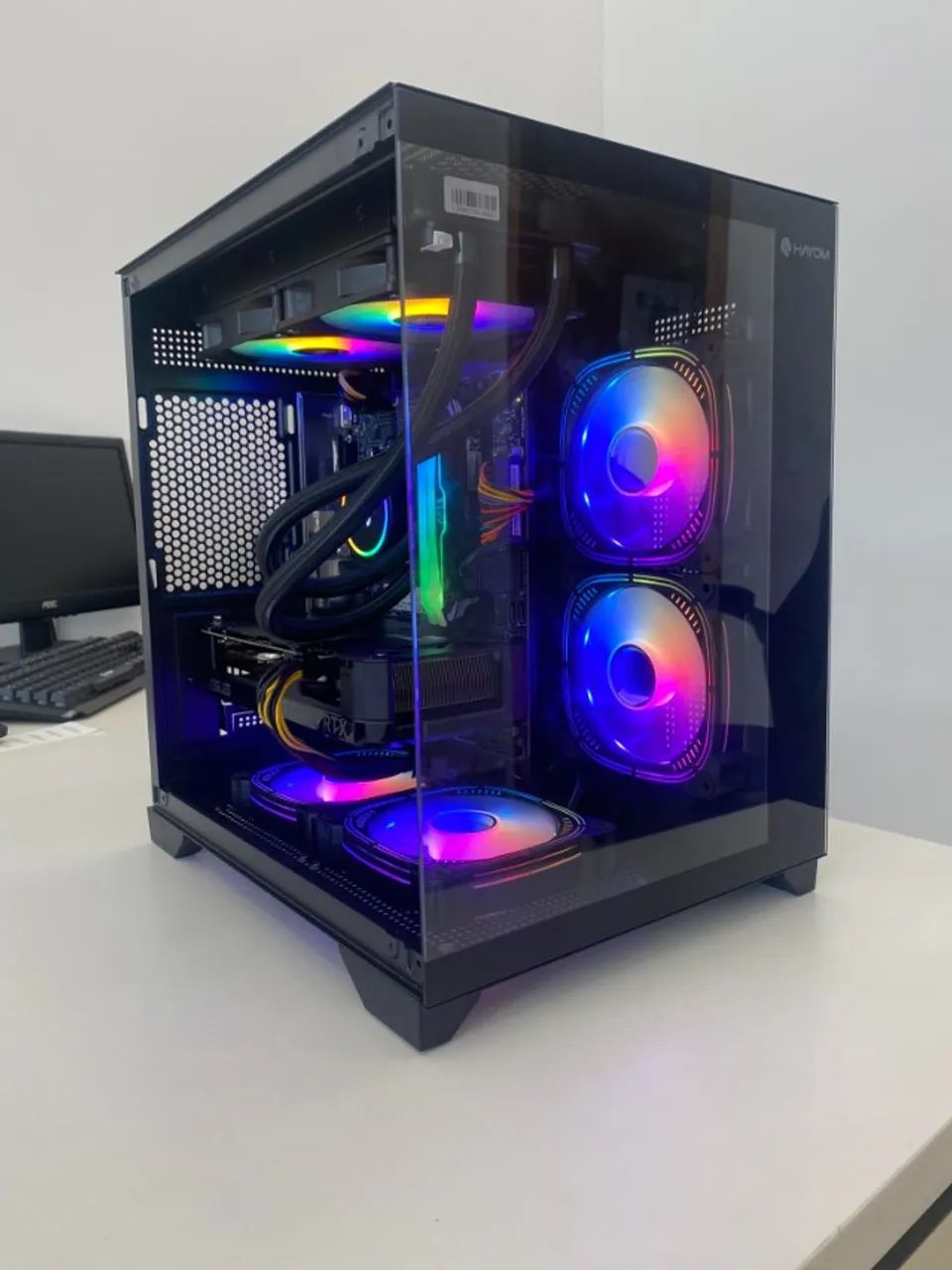 Pc Gamer Aquario I5 10400F 32gb ram ssd nvme 1TB rtx 3060 12GB- Loja física - Foto 2