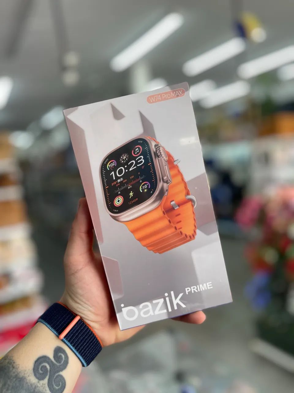 Smart Watch w74 pro + 7 pulseiras - Foto 2
