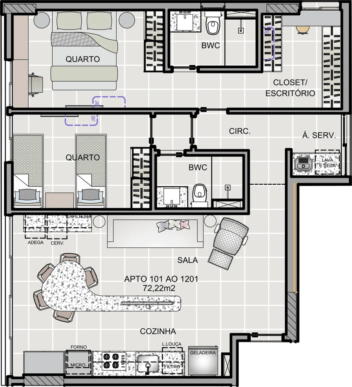 PLANTA 56m²