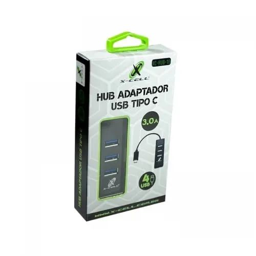 Hub Tipo c Pra Usb(4portas) Branco Flex *ENTREGA GRÁTIS* - Foto 2