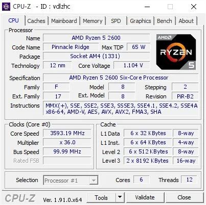 Ryzen 5 2600