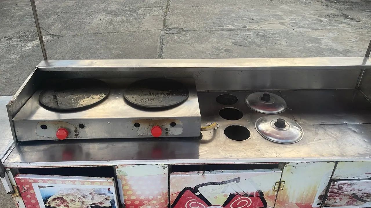 Carro de crepe francês pode ser adaptado pra outro lanhe  - Foto 3